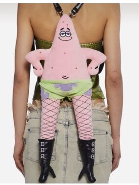 Discontinued Dolls Kill x  SpongeBob Goofy Goober Patrick Star Backpack